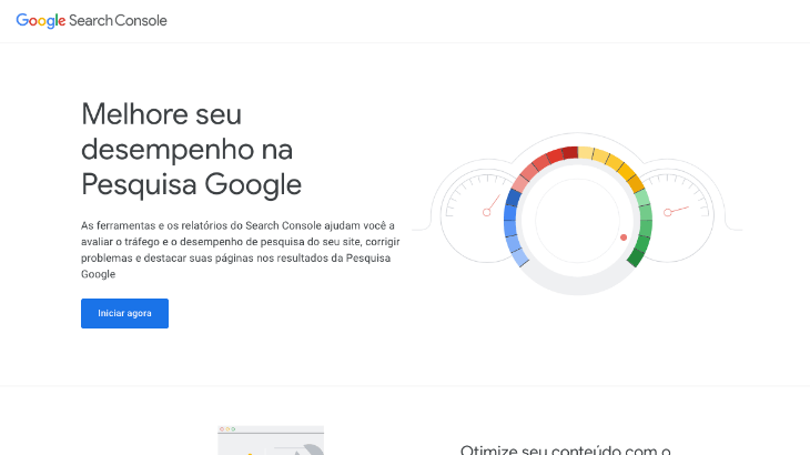 printscreen do google search console